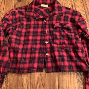 Cropped flannel